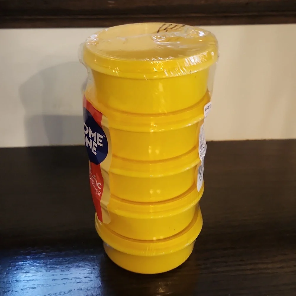 Plastic container set of 5 - Picture 2 of 5